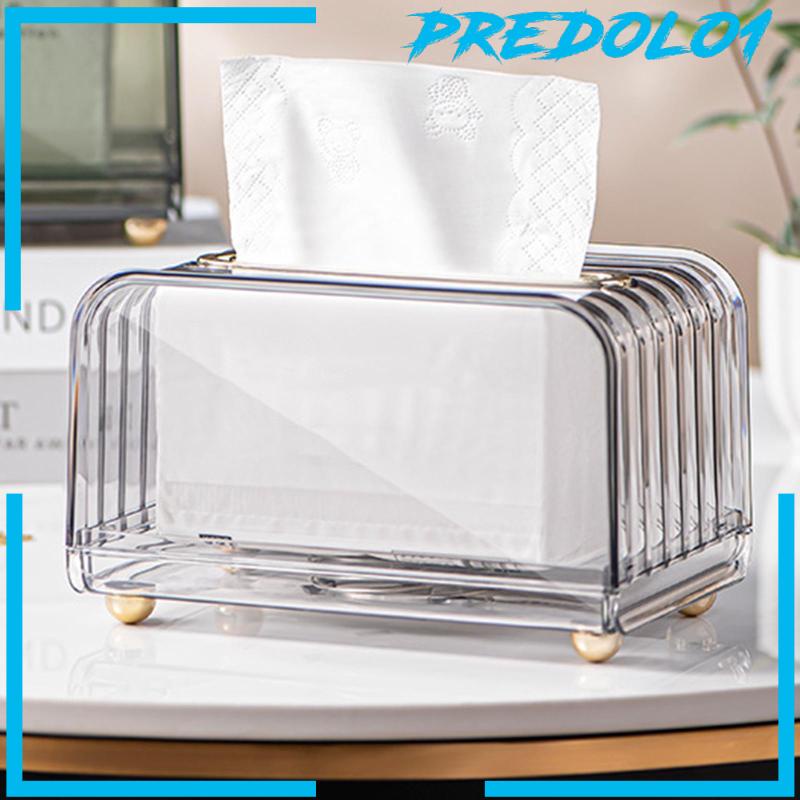 [Predolo1] Kotak Tissue Cover Persegi Panjang Tempat Penyimpanan Tisu Modern Untuk Dekor Meja