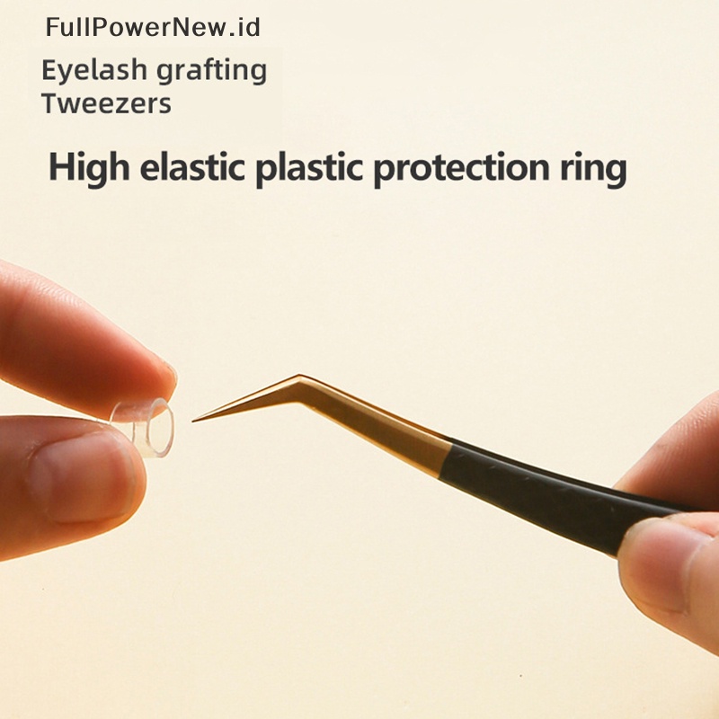 Power 1pc Pinset Bulu Mata Stainless Steel Perpanjangan Bulu Mata Anti-Statis Alis Lash ID