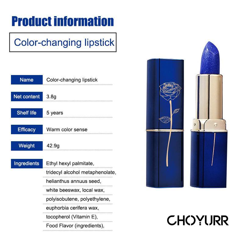 【COD】LESSXCOCO Lipstick Blue Color Changing Lip Gloss Moisturizing Waterproof Original-CH