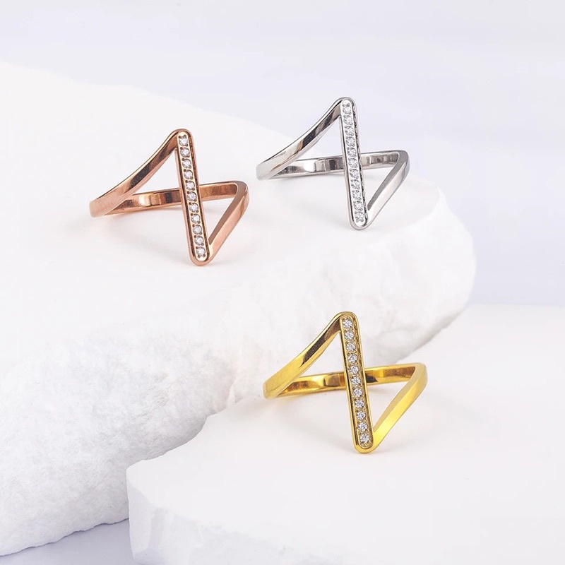 GROSIR Cincin lensica titanium stainless steel 316L import berkualitas bisa bayar ditempat COD