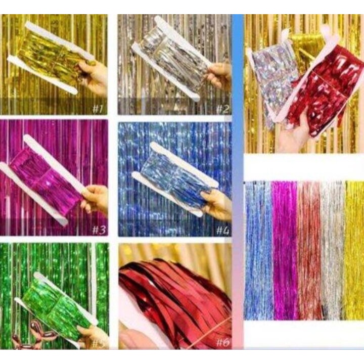 Tirai Ulang Tahun / Tirai Warna / Tirai Pesta Ulang Tahun