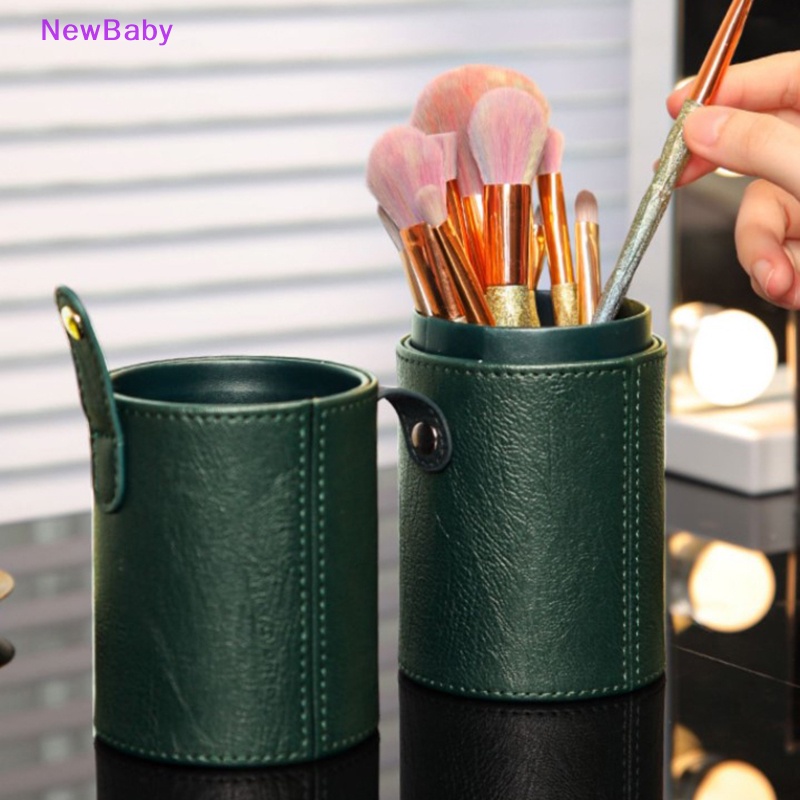 Newbaby Tempat Penyimpanan Makeup Bahan Kulit PU Kosmetik Cup Case Box Untuk Makeup Brush Pen ID