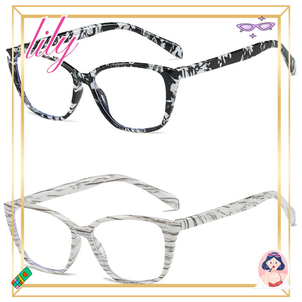 Lily Kacamata Baca Pria Wanita Portable Elegan Vintage Ultra Ringan Frame