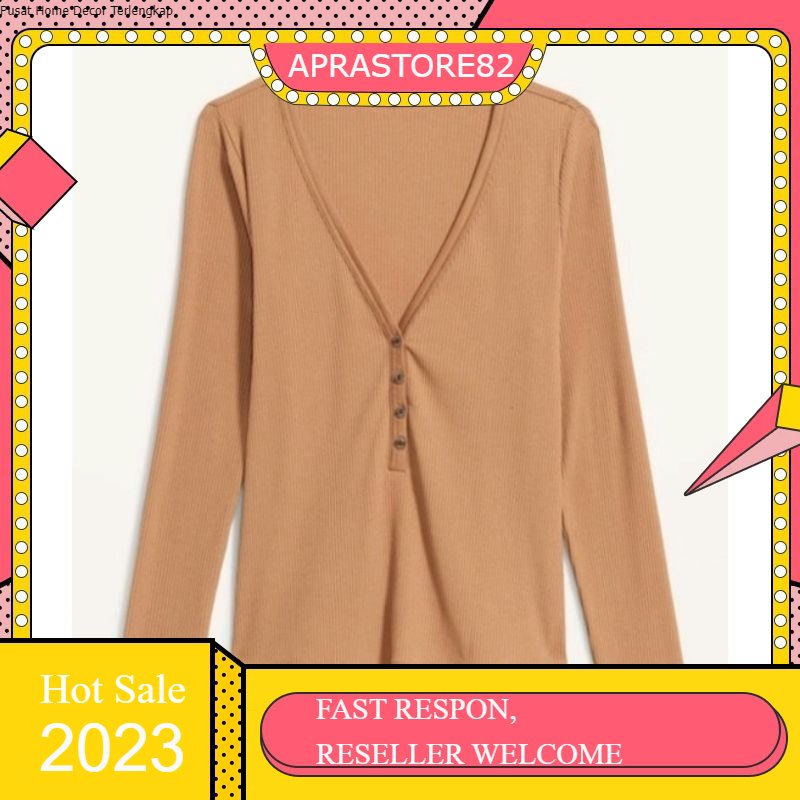 Shirt Lengan Panjang Old navy Long-Sleeve Rib-Knit 2