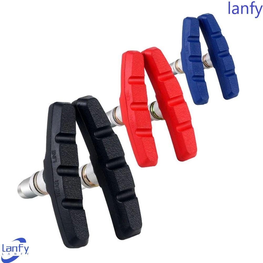 Lanfy Bantalan Rem Sepeda V Tahan Aus Silent 70mm Rubber Brake Pad Pengganti Break Block Blok Rem Sepeda MTB