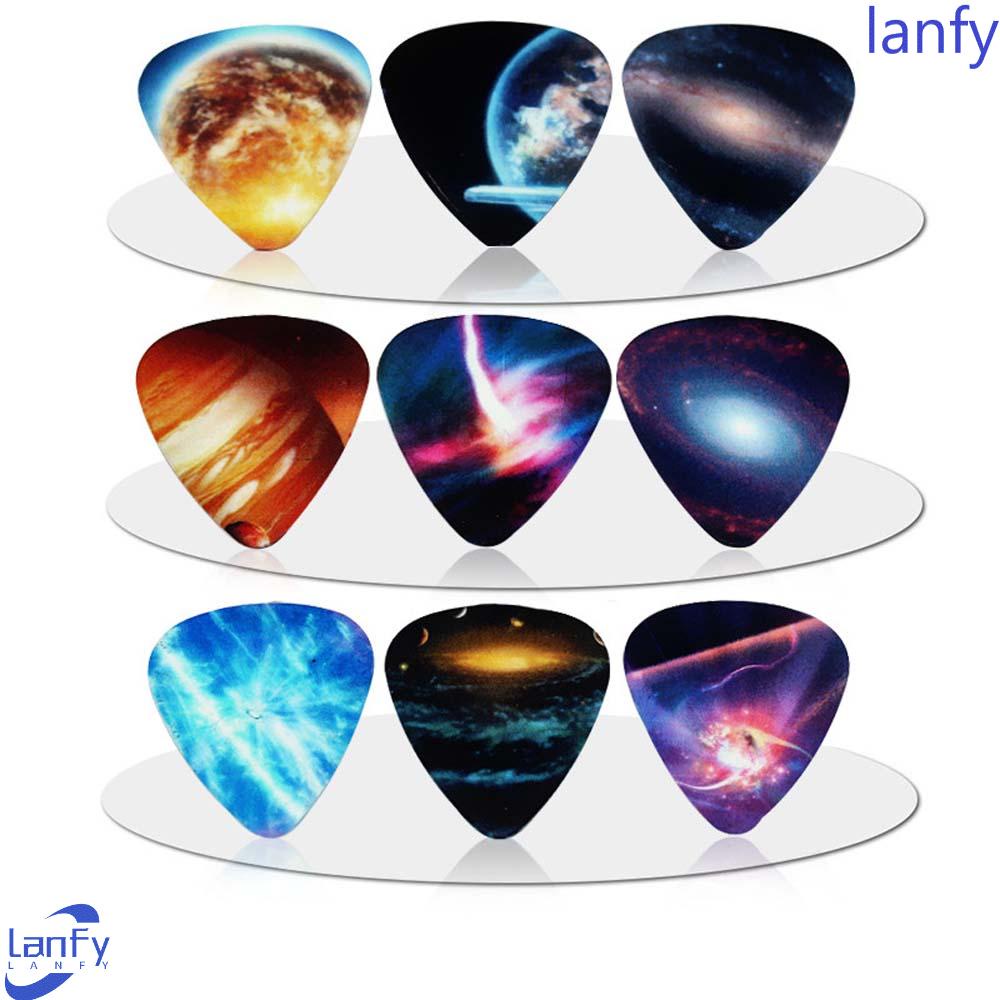 Lanfy Picks Gitar Bass Mediator Shrapnel Akustik 0.46mm 0.71mm 1.0mm Bintang Vastness Bagian Gitar