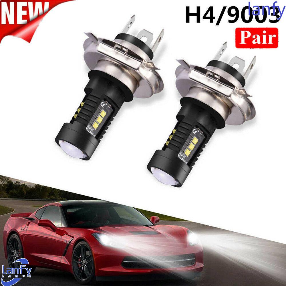 Lanfy Lampu Mobil 1pasang 60W 2400LM Terang Tinggi H4 9003