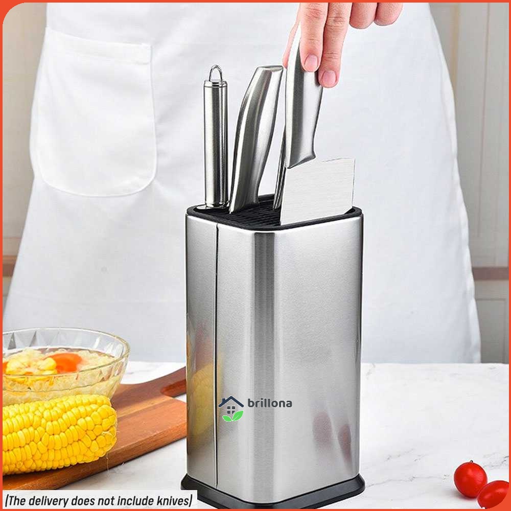 ANHO Tempat Pisau Dapur Spatula Stand Holder Stainless Steel - SUS435