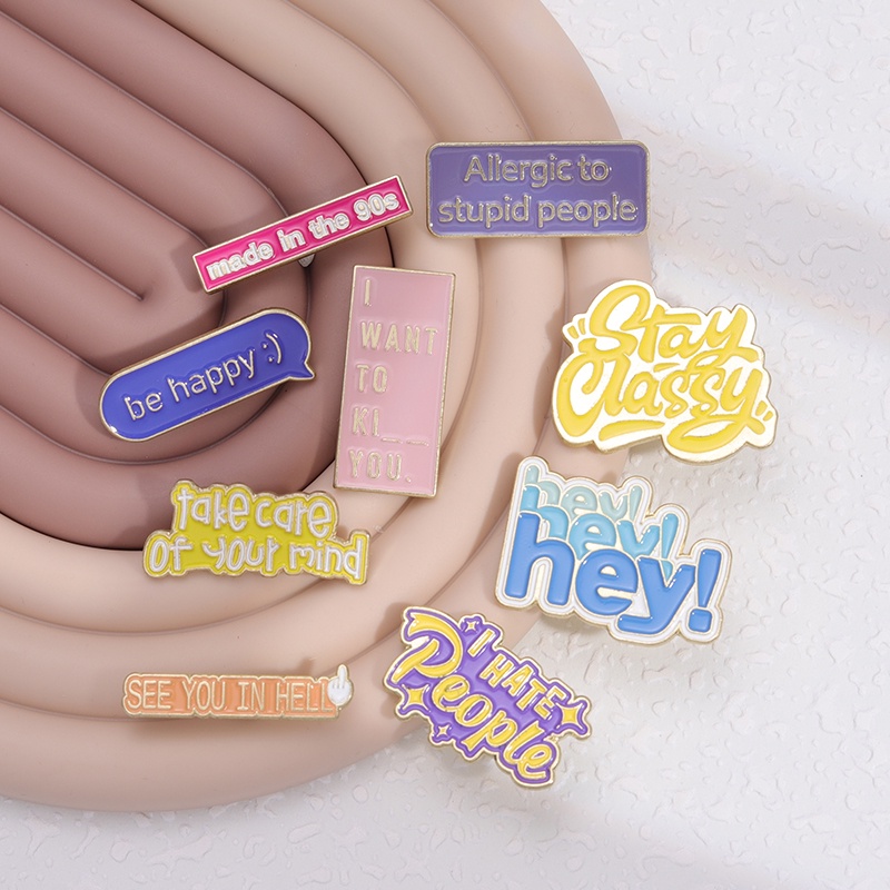 15gaya Kata Pernyataan Kerah Pin Menikmati Sekarang Ransel Lencana Something Good Is Coming Bros Pakaian Aksesori Hadiah