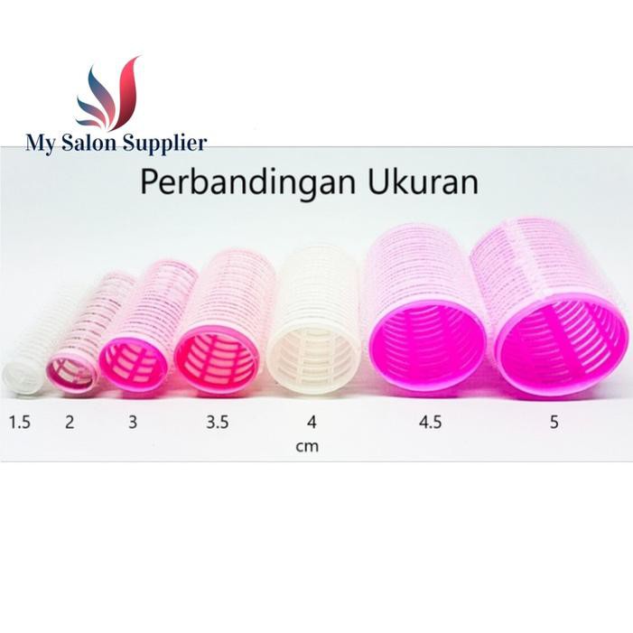 Roll Poni / Rambut Tempel 4cm isi 6