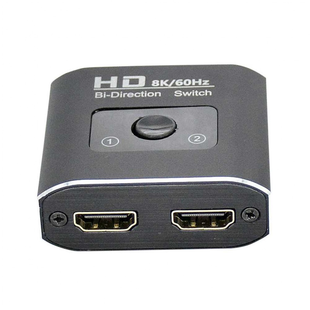 Adapter 2 Output HDMI Switcher 2 in 1 Out Splitter 8K 60 Hz