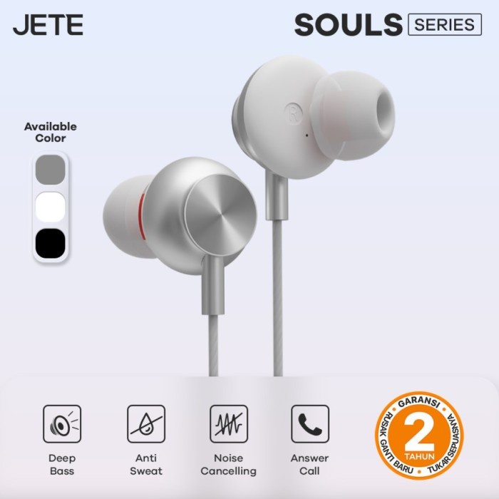 JETE Souls Earphone / Handsfree Super Bass