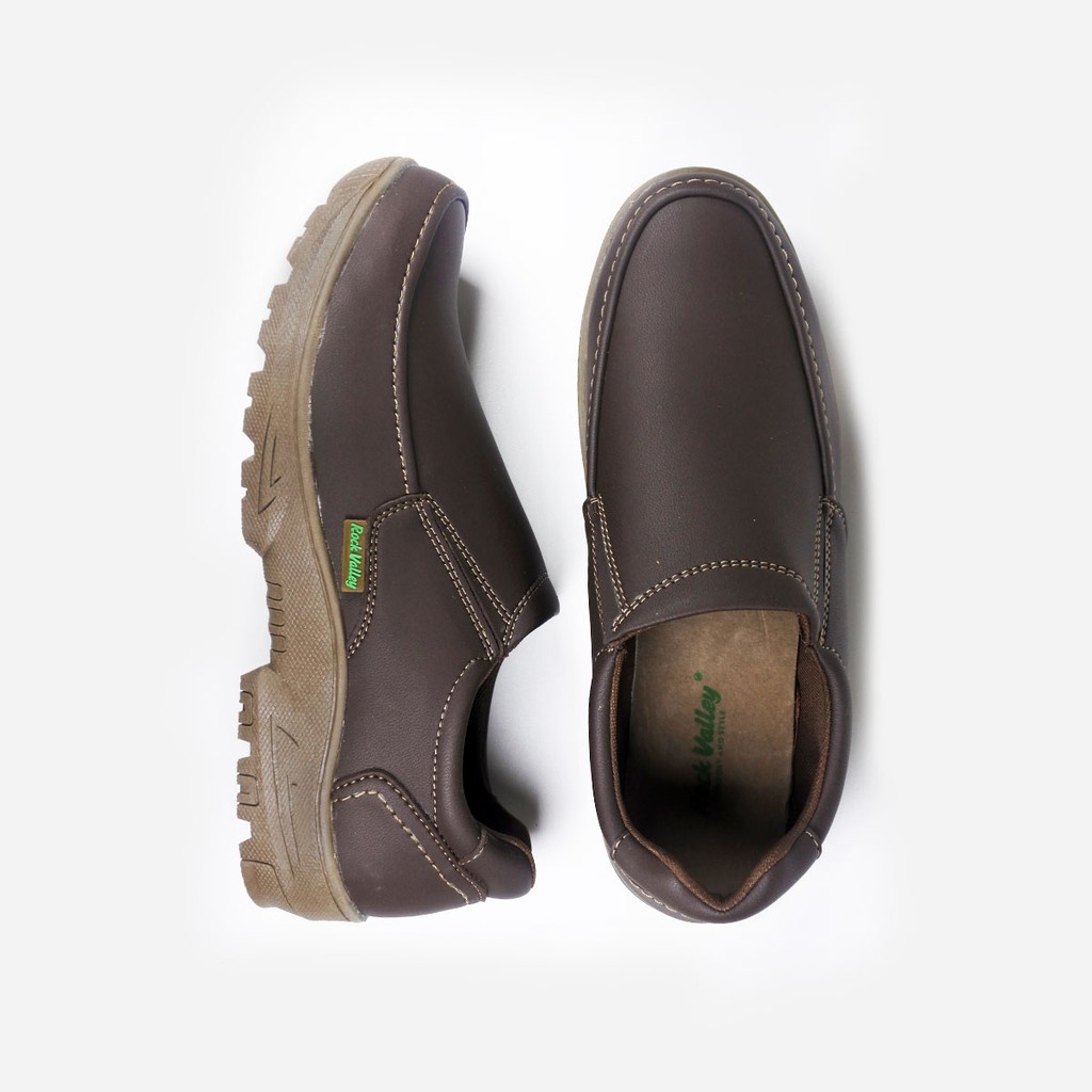 Rockvalley SANTIO | Sepatu Slip On Pria N93 085 - CokelatRAMAYANA JAKTIM