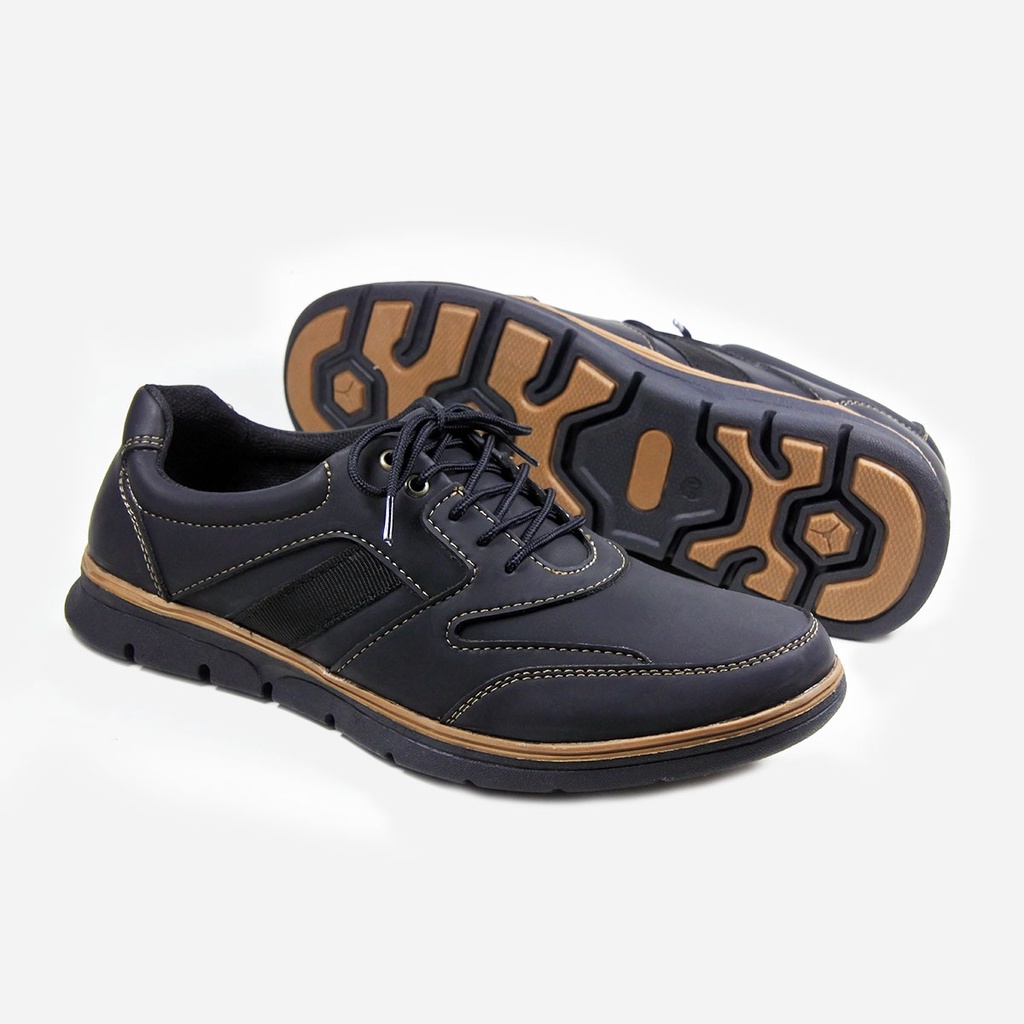 Rockvalley SHIPLEY Sepatu Pria N93.348 [ Hitam, Coklat &amp; Mocca ]RAMAYANA JAKTIM