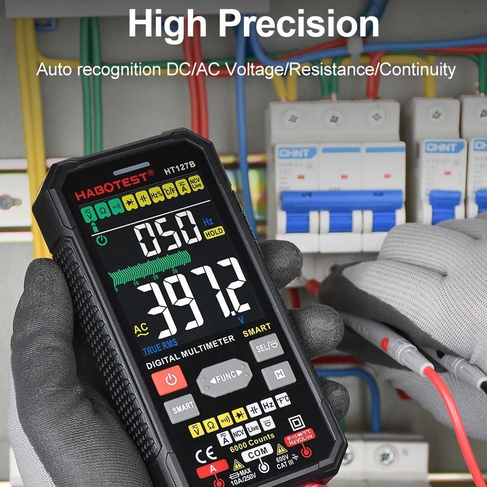 POPULAR Populer Multimeter Digital Profesional Auto Range True RMS NCV AC DC Pengukur Tegangan