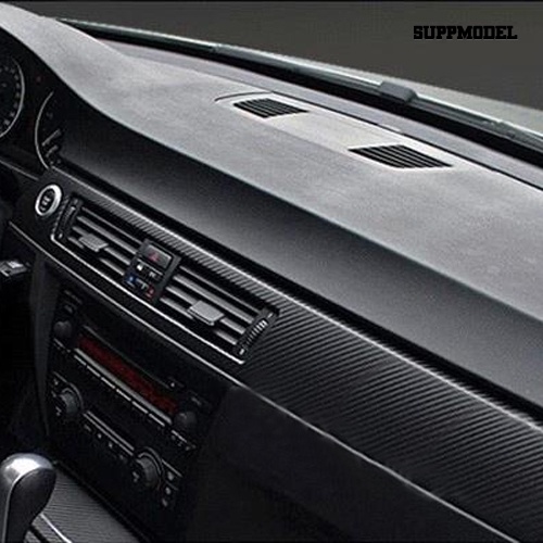 [SM Otomatis] Hitam 3D Carbon Fiber Vinyl Adhesive Film Lembaran Roll Auto Mobil DIY Dekorasi Sticker