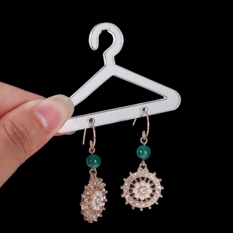 Mornin Mini Rak Gantungan Baju Anting Display Berdiri Kapasitas Besar Penyimpanan Perhiasan Jewelry Show Case Earring Hook Untuk Gadis DIY Hadiah id