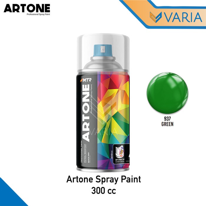 Artone Spray Paint 300 cc Green 937 Cat Semprot Hijau Standard