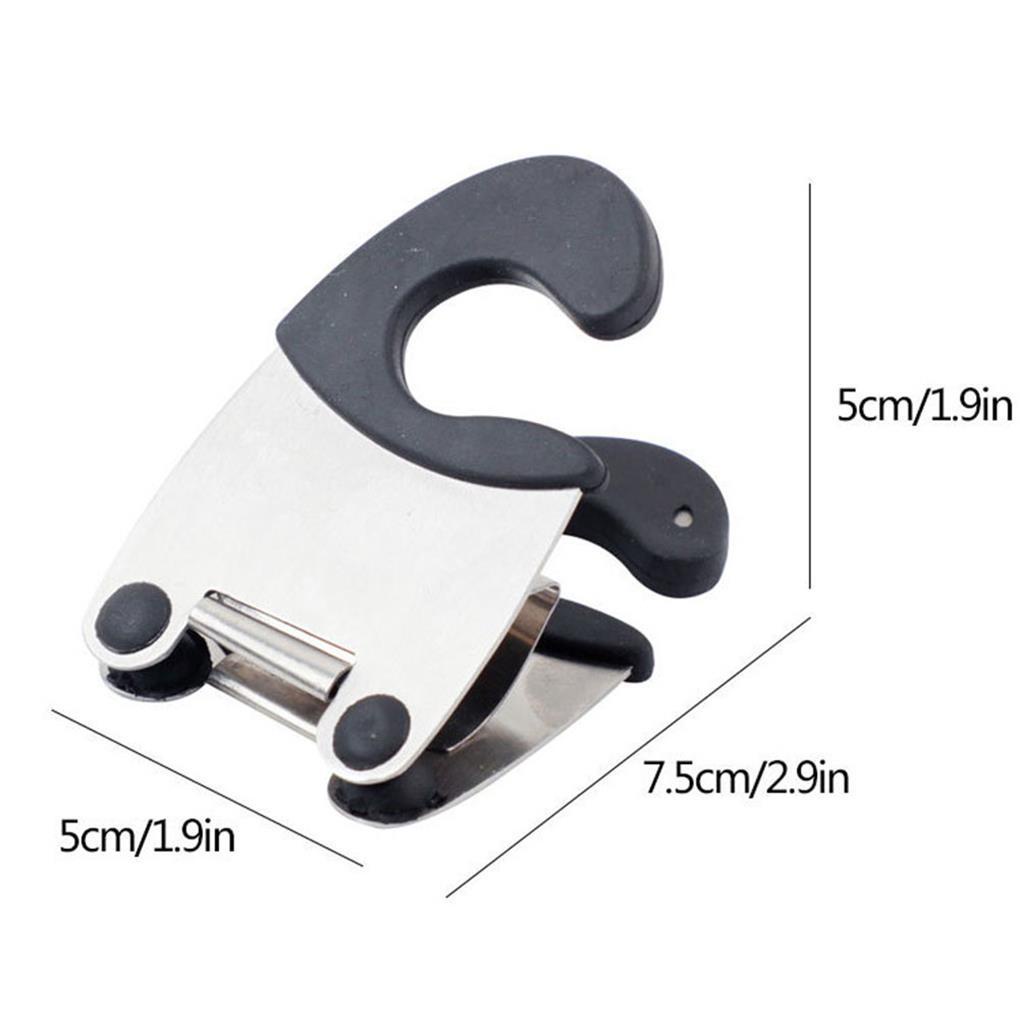 2pcs Panci Klip Sendok Holder Stainless Steel Utensil Pot Clip Spoon Rest Soup Pot Fixed Clamp