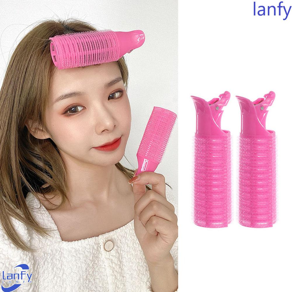 Lanfy Rol Rambut Set 2Pcs Tidur Semalam Pengeriting Rambut Self-adhesive Headband Panjang Medium Rambut Air bangs curling curler