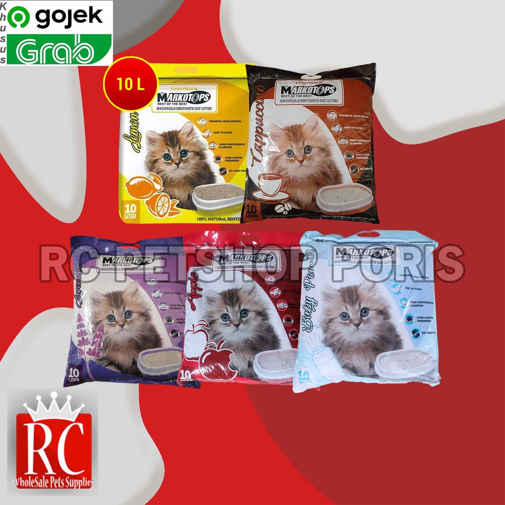 Pasir Kucing Gumpal Markotop 10 Litter