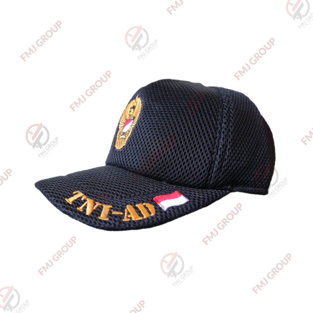 Topi Tactical / Lapangan Bordir TNI AD bahan Doublemesh