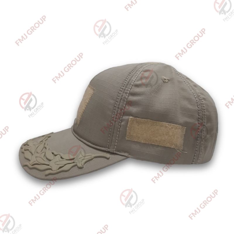 Topi Tactical Perekat Pamen TNI AD Plocking Rubber Khaki,Krem,Hitam,Hijau,Abu Tua