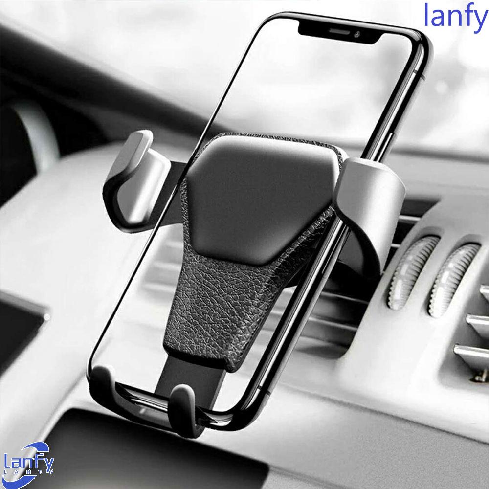 Lanfy Gravity Car Phone Holder Portable Facetime Aksesoris Mobil Perlengkapan Mobil Klip Ventilasi Udara Ponsel Holder Car Air Vent Clip Car Phone Bracket