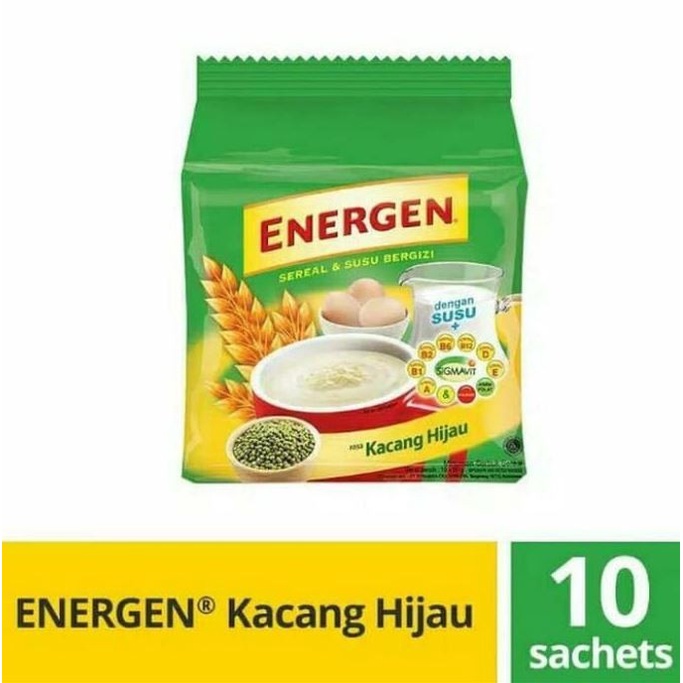 

Energen Sereal Kacang Hijau Pouch 10 x 35 gr