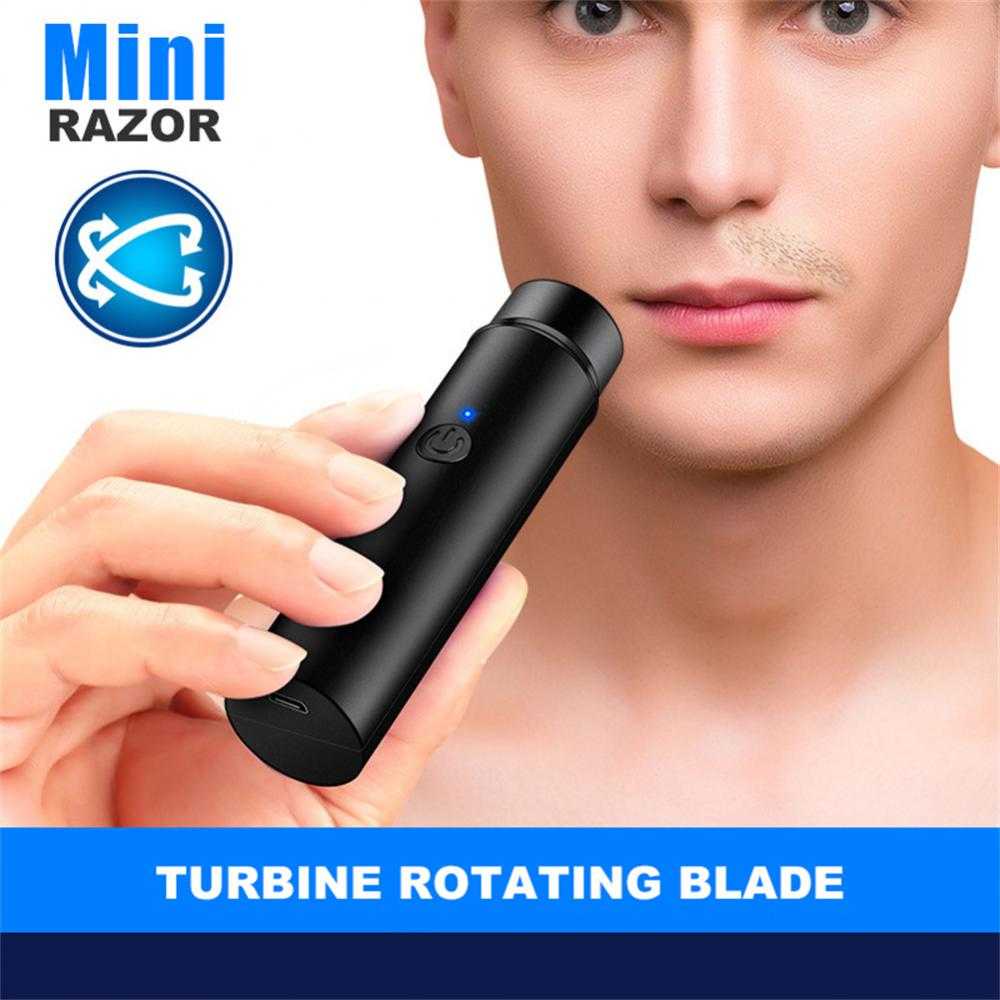 100% ORI Alat Cukur Kumis  dan Jenggot Tajam Elektrik Mini Portabel Trimmer Shaver