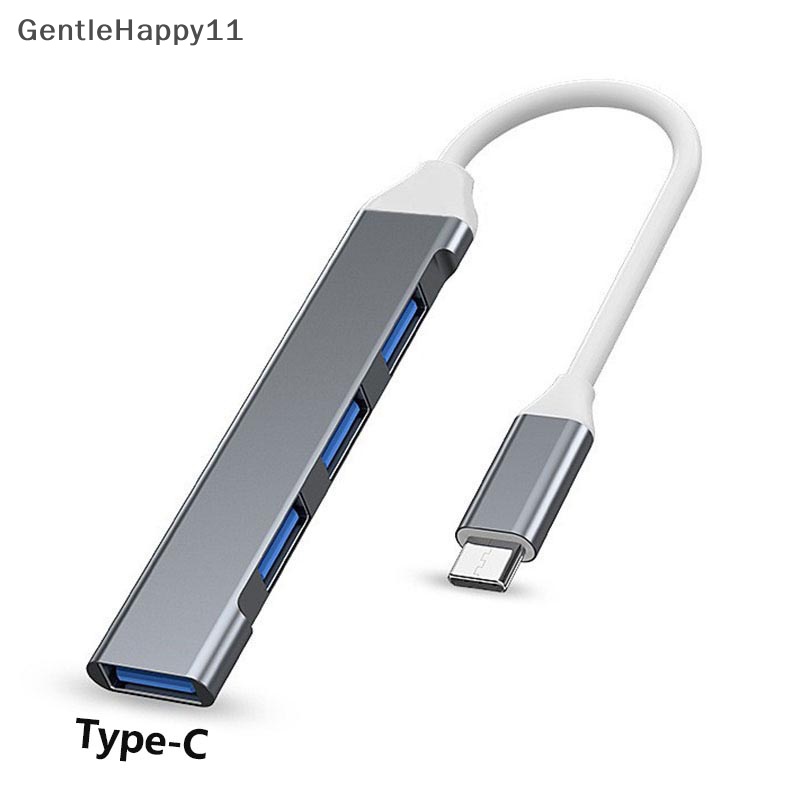 Gentlehappy USB C HUB 3.0 Tipe C 3.1 4port Multi Splitter Adapter OTG Untuk PC Komputer id