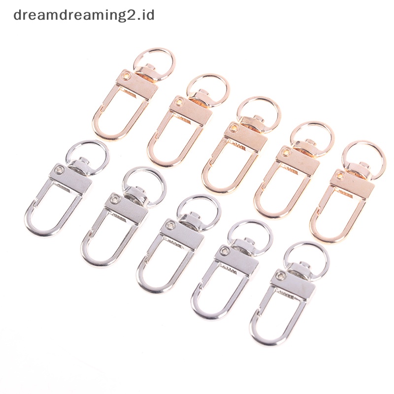 (drea) 10pcs Kait Lobster Clasp 13 * 34mm Untuk Rantai Kalung &amp; Gelang Membuat Perhiasan DIY//