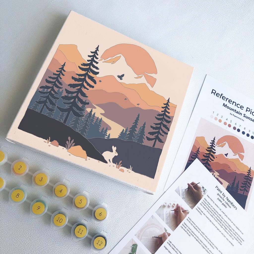 

Paint by Numbers Scenery Edition by Papermint Co / Canvas Kanvas Gambar Pemandangan Number Melukis Lukis Angka Basic 2