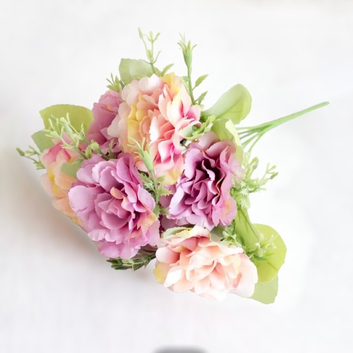 Peony BR / Bunga Peony Rose / Artificial Flower / Bunga Plastik Peony - Pink