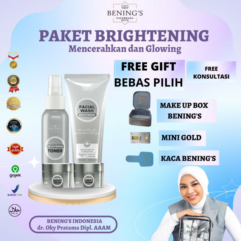 PAKET BRIGHTENING BENINGS SKINCARE by DR.OKY PRATAMA