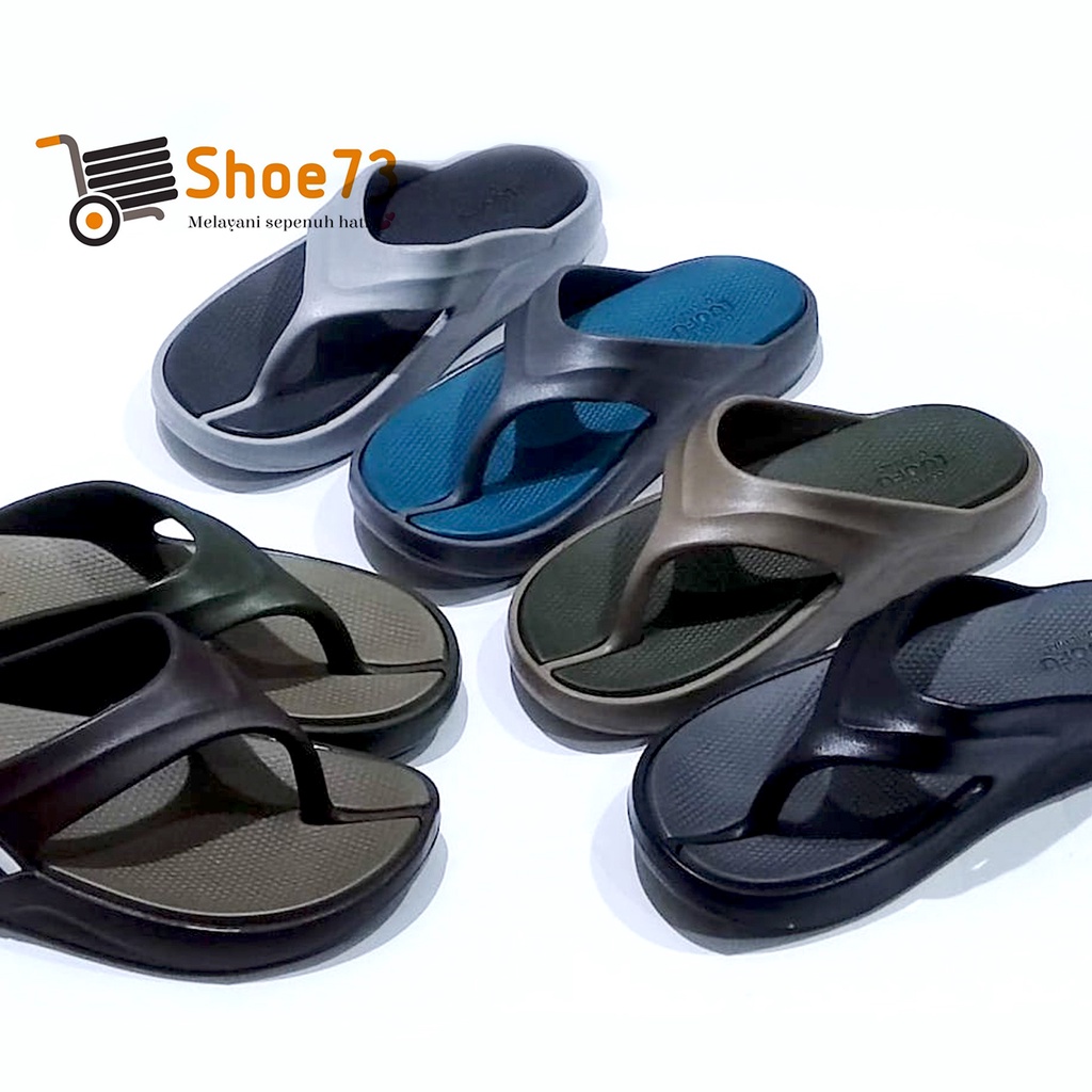 LUOFU E 6217 NEW6 SIZE 40-44 ORIGINAL l Sandal Jepit jelly pria l Sendal cowok impor