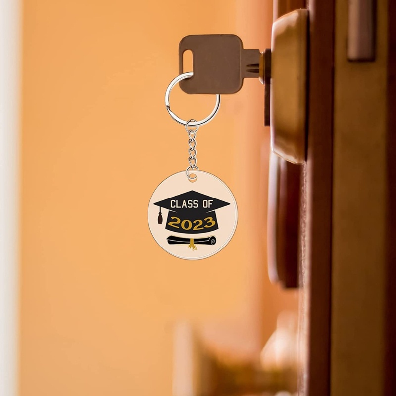 Siy 48buah Gantungan Kunci Wisuda Bahan Silikon Keys Rings Handbag Pendant