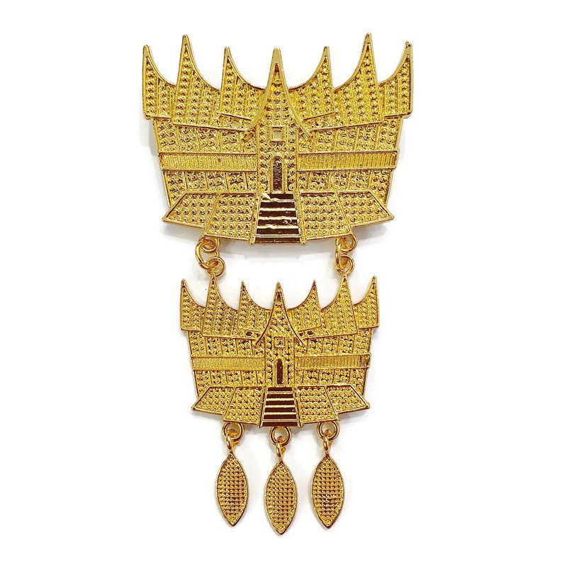 Bros Etnik Rumah Gadang 2 susun /Rumah Padang/Bros Kebaya Kutubaru Grosir Murah