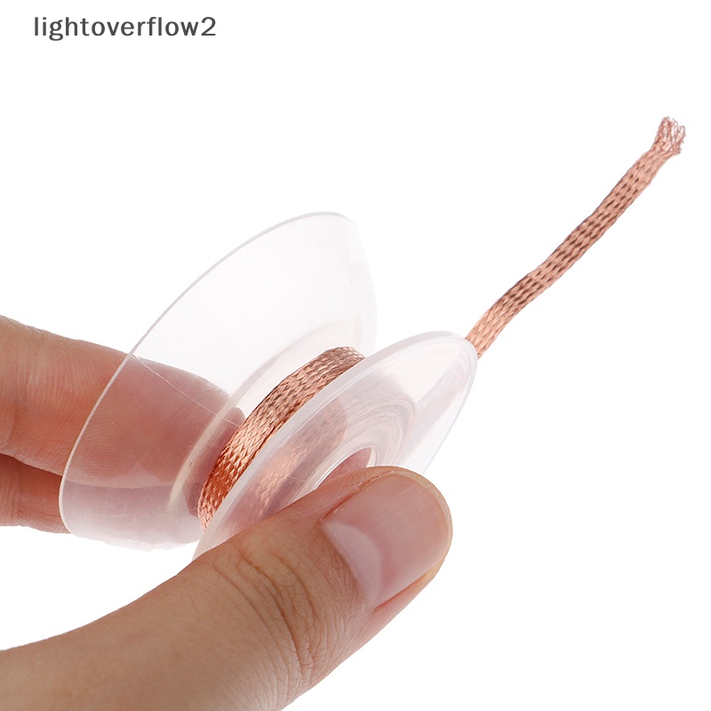 [lightoverflow2] 1pc 2.0mm 2.5mm 3Meter Kawat Las Desoldering Kepang Solder Remover Kabel Sumbu [ID]