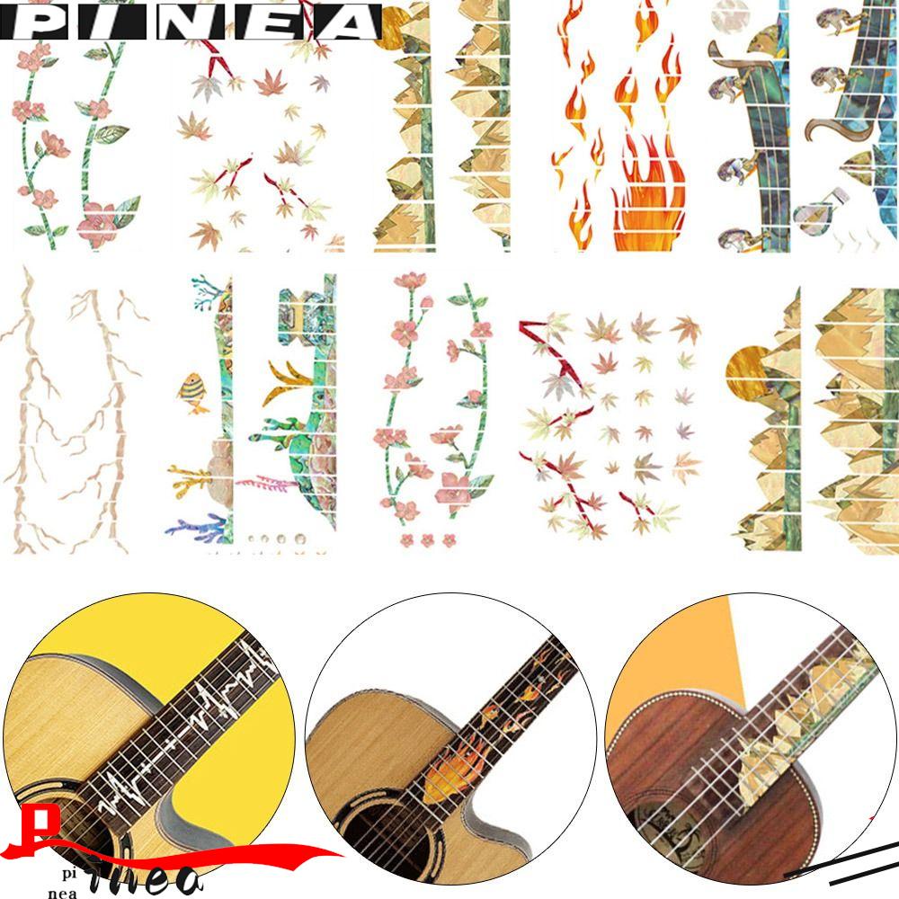 Nanas Fretboard Stiker Kualitas Tinggi Indah Bagian Gitar Elektrik Cross Inlay Decals
