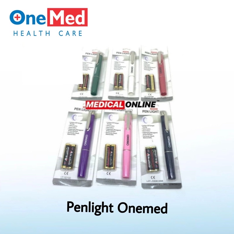 PENLIGHT LED ONEMED PENA SENTER LAMPU SINAR PUTIH MEDICAL ONLINE MEDICALONLINE