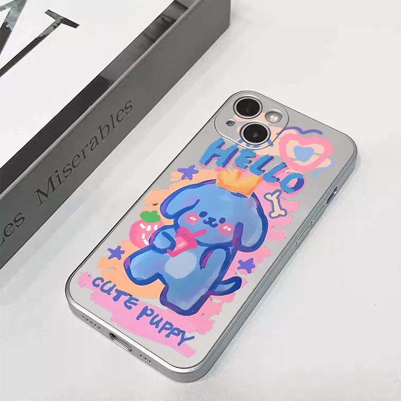 IPHONE Lucu Kupon Soft Electroplate Case Kompatibel Untuk Iphone14 13 12 11 Pro XS Max XR X8+76S Plus Casing Mini TPU Silikon Shockproof Phone Cover