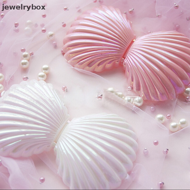 [jewelrybox] Shell Cincin Kalung Anting Penyimpanan Perhiasan Organizer Box Case Charm Hadiah Butik