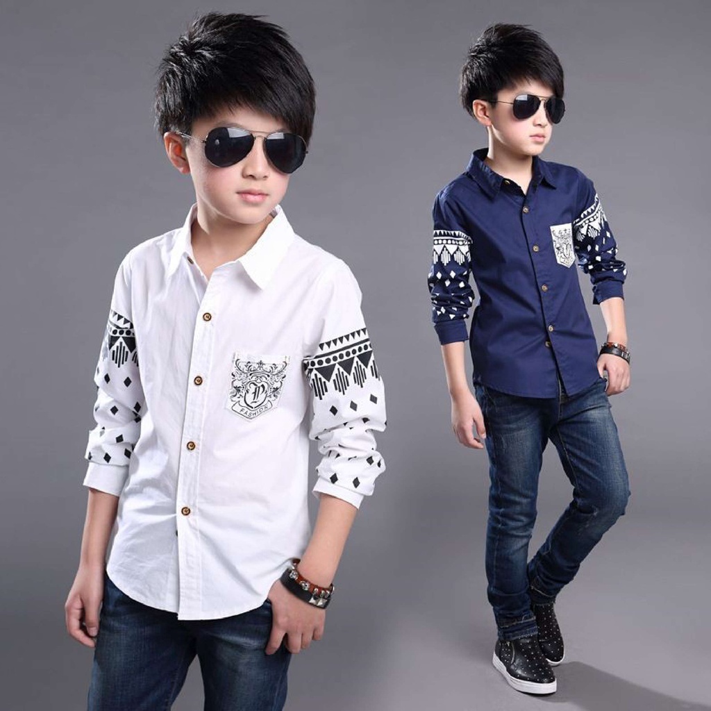 Bisa Bayar Di Tempat/ BS//COD//BAJU KEMEJA ANAK//LEO//KIDS FASHION LENGAN PANJANG//GOOD QUALITY//REAL PICT