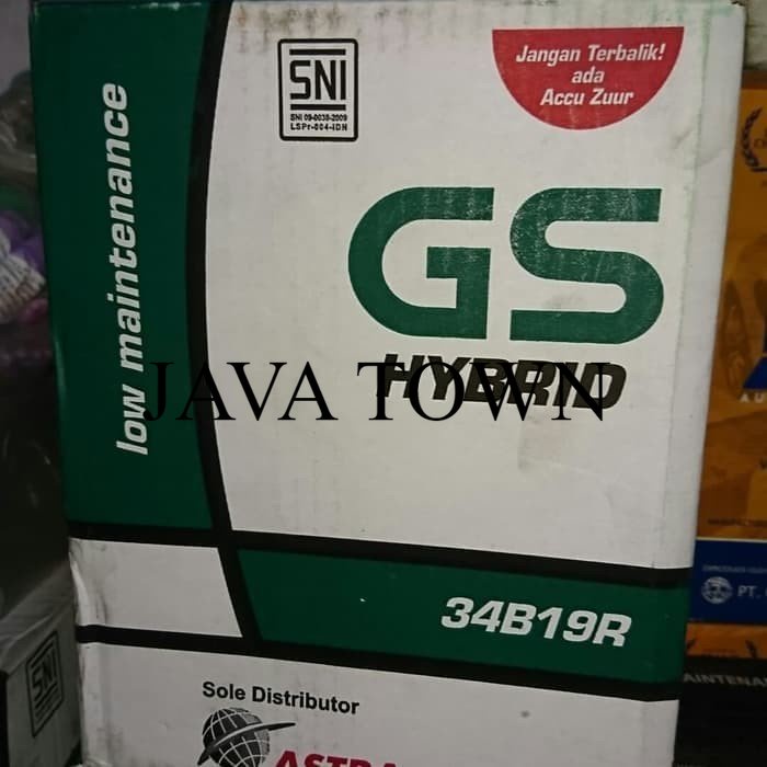 Diskon Aki Mobil / Battery GS ASTRA Type GS HYBRID 34B19R 12V 34Ah VBY285
