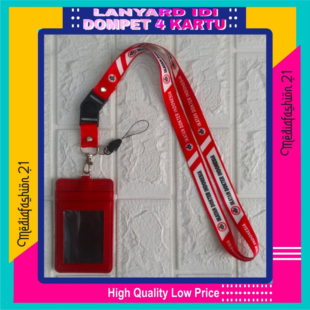 

Lanyard Tali Gantungan ID Card IDI (IKATAN DOKTER INDONESIA) Free Strap Gantungan HP/Flashdisk