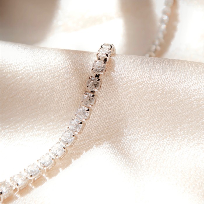Eternal Silver Tennis Bracelet By Celest Bracelet
