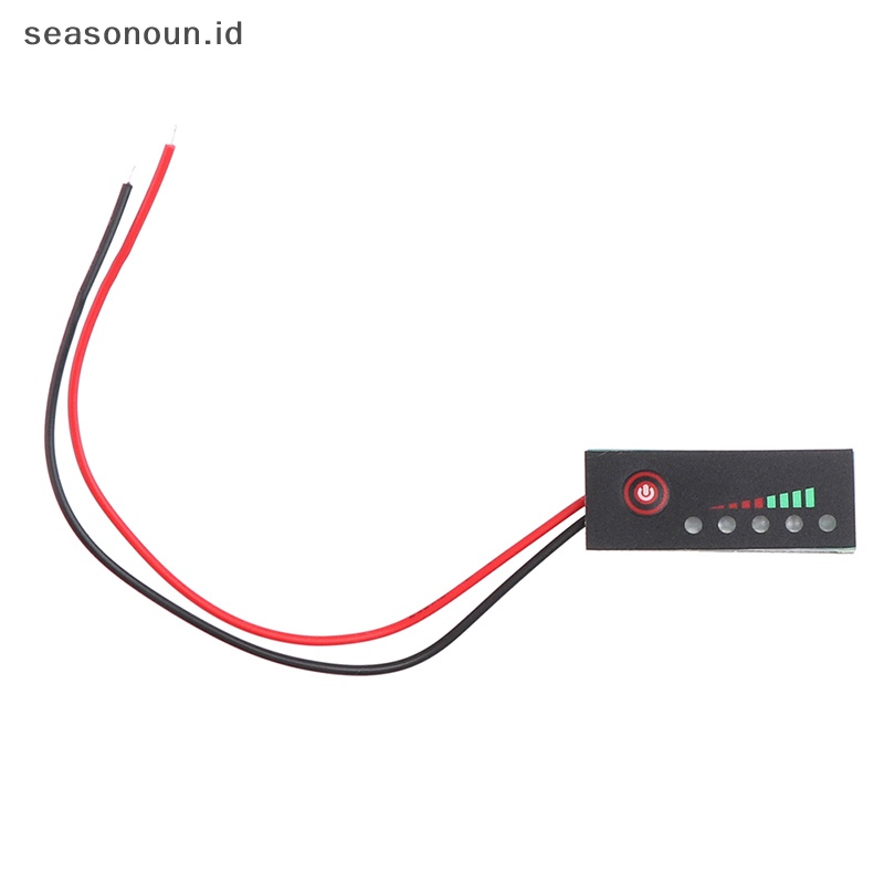 Seasonoun 12V 1 /2X3 /4,5,6 /7S 18650 Lipo Indicator Tester LCD Display Meter.