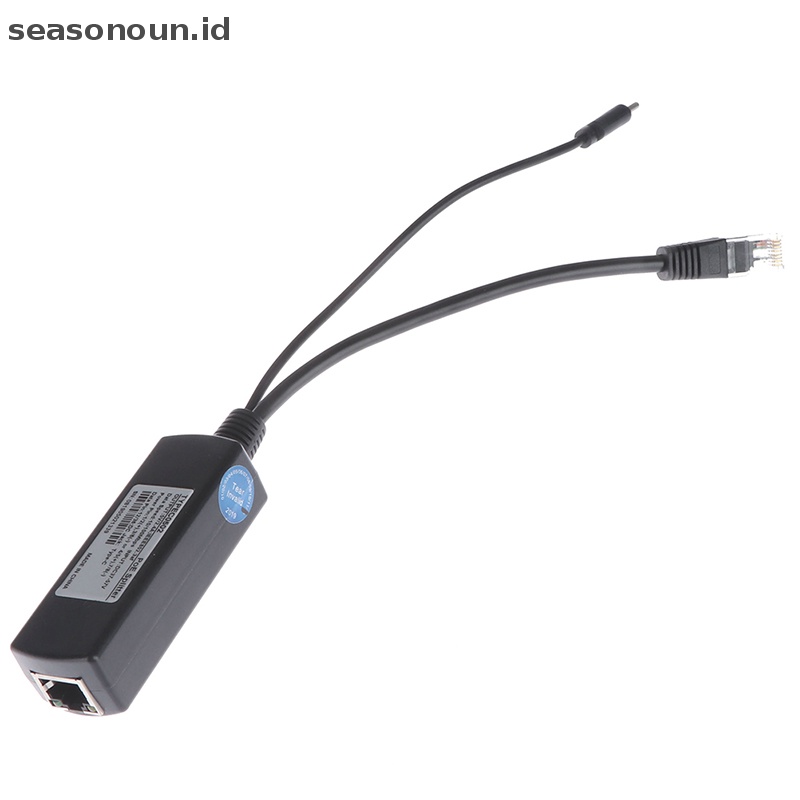 Seasonoun TYPE-c poe splitter usb 48v Ke 5v power over ethernet 802.3af Untuk raspberry.