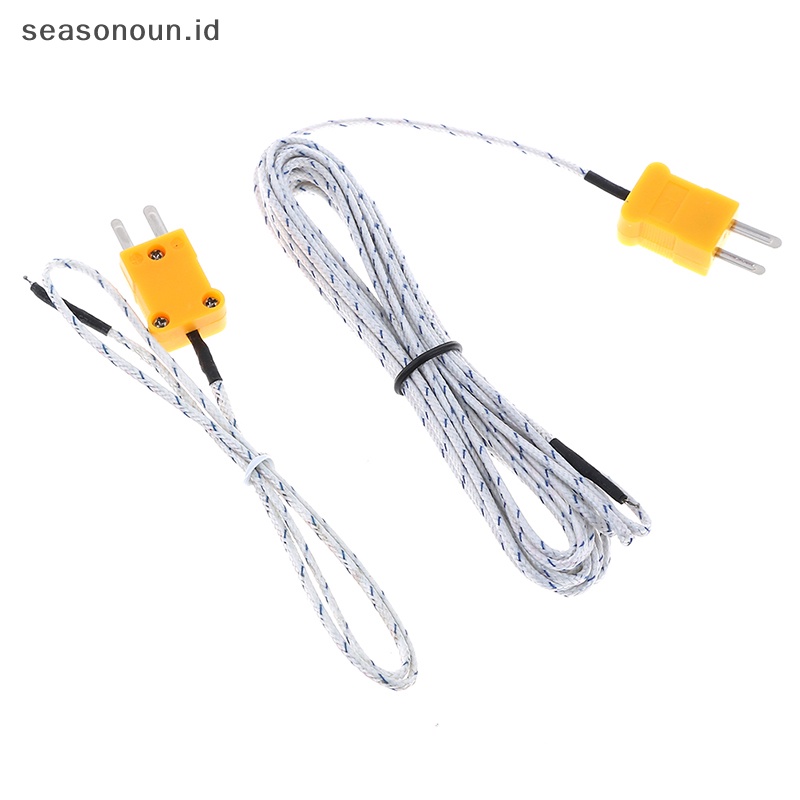 Seasonoun 1PC K type sensor Suhu thermocouple probe Kabel Kawat 0.5/4m.